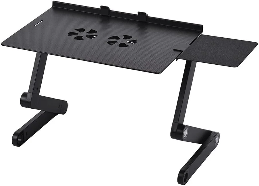 میز لپ تاپ YHWW، میز لپ تاپ خوابگاه دانشجویی، پایه کامپیوتر، سینی تخت، میزهای اداری آلیاژ آلومینیوم، میزهای کامپیوتر تاشو قابل حمل قابل تنظیم، مشکی میز لپ تاپ YHWW، میز لپ تاپ خوابگاه دانشجویی، پایه کامپیوتر، سینی تخت، میزهای اداری آلیاژ آلومینیوم، میزهای کامپیوتر تاشو قابل حمل قابل تنظیم، مشکی