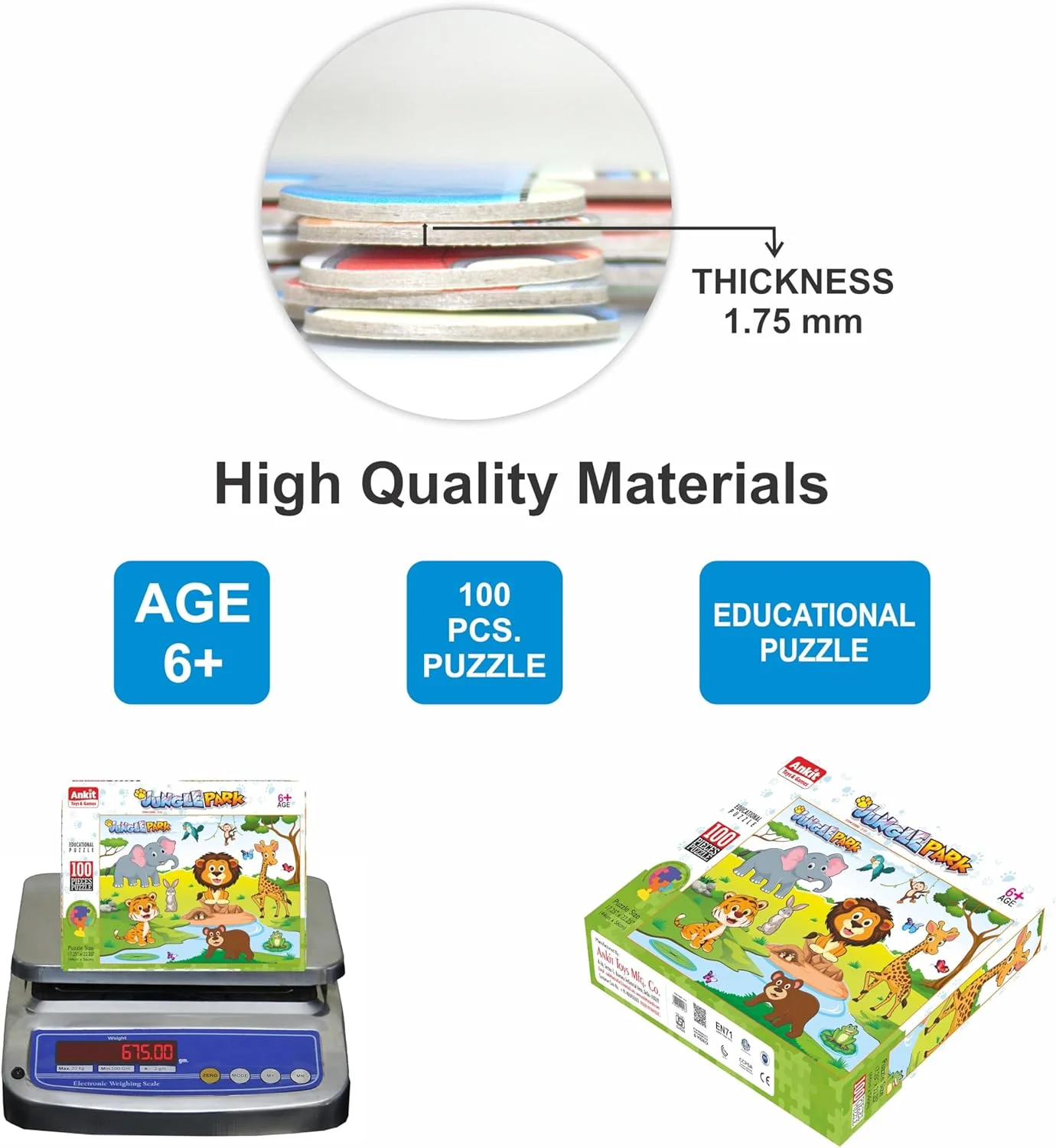 پازل 100 تکه پارک جنگلی Ankit Toys & Games برای خانواده و کودکان 6 سال به بالا - | اسباب بازی های آموزشی و یادگیری پازل