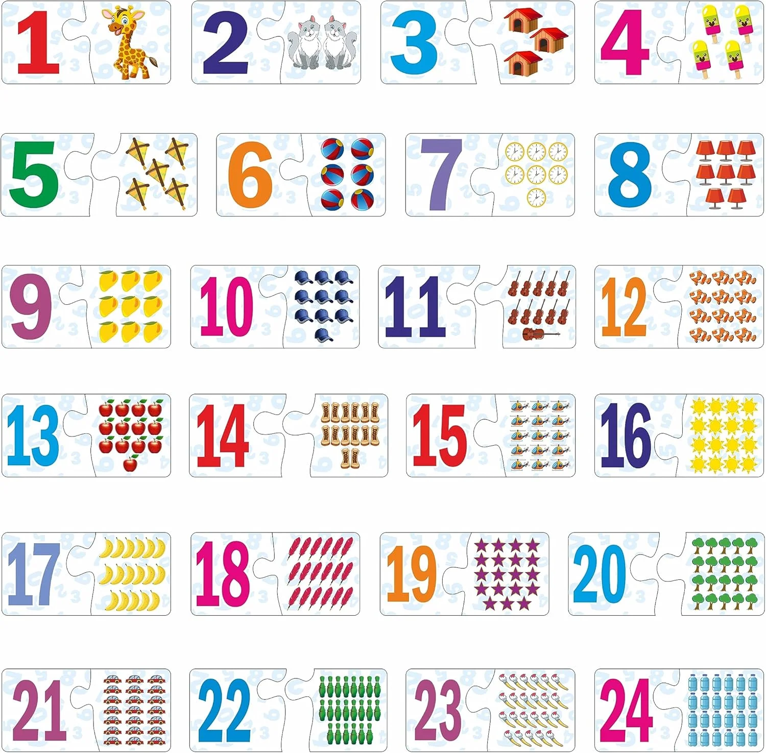 پازل اعداد اسباب بازی و بازی های آنکیت برای کودکان 3+ سال، اسباب بازی آموزشی، بسته آموزشی 2 تکه، پازل اره مویی | اسباب بازی پازل پیش دبستانی آموزشی و یادگیری اولیه | 48 قطعه پازل اعداد اسباب بازی و بازی های آنکیت برای کودکان 3+ سال، اسباب بازی آموزشی، بسته آموزشی 2 تکه، پازل اره مویی | اسباب بازی پازل پیش دبستانی آموزشی و یادگیری اولیه | 48 قطعه