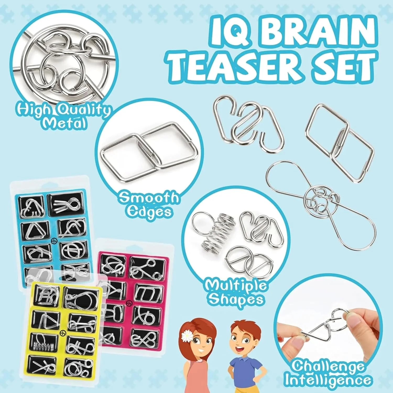 اسباب بازی های فکری پازل هوش برای کودکان 4-12 سال، پازل های سیم فلزی، بازی های فکری برای کودکان 5-7 سال، اسباب بازی تست هوش بازی فکری، پازل شعبده بازی برای پسران و دختران 8-11 سال، آموزش STEM اسباب بازی های فکری پازل هوش برای کودکان 4-12 سال، پازل های سیم فلزی، بازی های فکری برای کودکان 5-7 سال، اسباب بازی تست هوش بازی فکری، پازل شعبده بازی برای پسران و دختران 8-11 سال، آموزش STEM