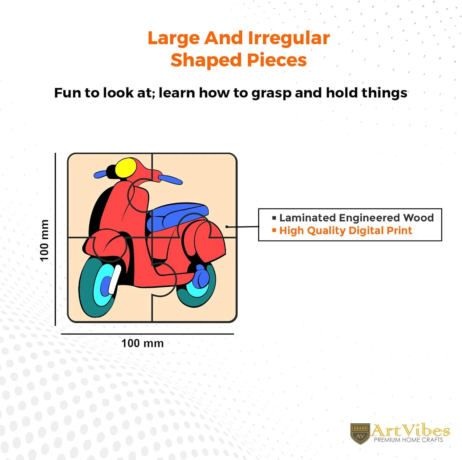 پازل چوبی وسایل نقلیه Artvibes برای کودکان | پازل برای کودکان 2-5 سال | پازل 4 تکه | پازل چوبی کودکان (PZ_504N)، مجموعه 6 عددی پازل چوبی وسایل نقلیه Artvibes برای کودکان | پازل برای کودکان 2-5 سال | پازل 4 تکه | پازل چوبی کودکان (PZ_504N)، مجموعه 6 عددی