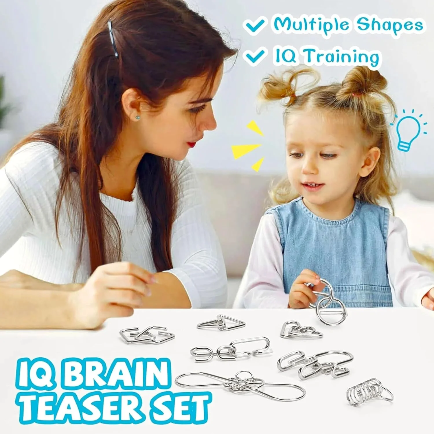 اسباب بازی های فکری پازل هوش برای کودکان 4-12 سال، پازل های سیم فلزی، بازی های فکری برای کودکان 5-7 سال، اسباب بازی تست هوش بازی فکری، پازل شعبده بازی برای پسران و دختران 8-11 سال، آموزش STEM اسباب بازی های فکری پازل هوش برای کودکان 4-12 سال، پازل های سیم فلزی، بازی های فکری برای کودکان 5-7 سال، اسباب بازی تست هوش بازی فکری، پازل شعبده بازی برای پسران و دختران 8-11 سال، آموزش STEM