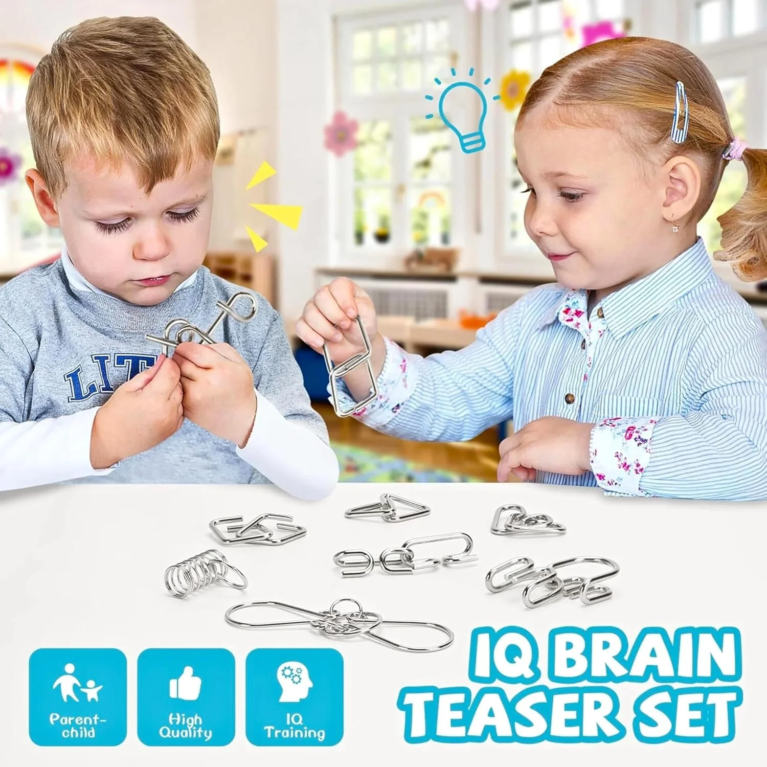 اسباب بازی های فکری پازل هوش برای کودکان 4-12 سال، پازل های سیم فلزی، بازی های فکری برای کودکان 5-7 سال، اسباب بازی تست هوش بازی فکری، پازل شعبده بازی برای پسران و دختران 8-11 سال، آموزش STEM اسباب بازی های فکری پازل هوش برای کودکان 4-12 سال، پازل های سیم فلزی، بازی های فکری برای کودکان 5-7 سال، اسباب بازی تست هوش بازی فکری، پازل شعبده بازی برای پسران و دختران 8-11 سال، آموزش STEM