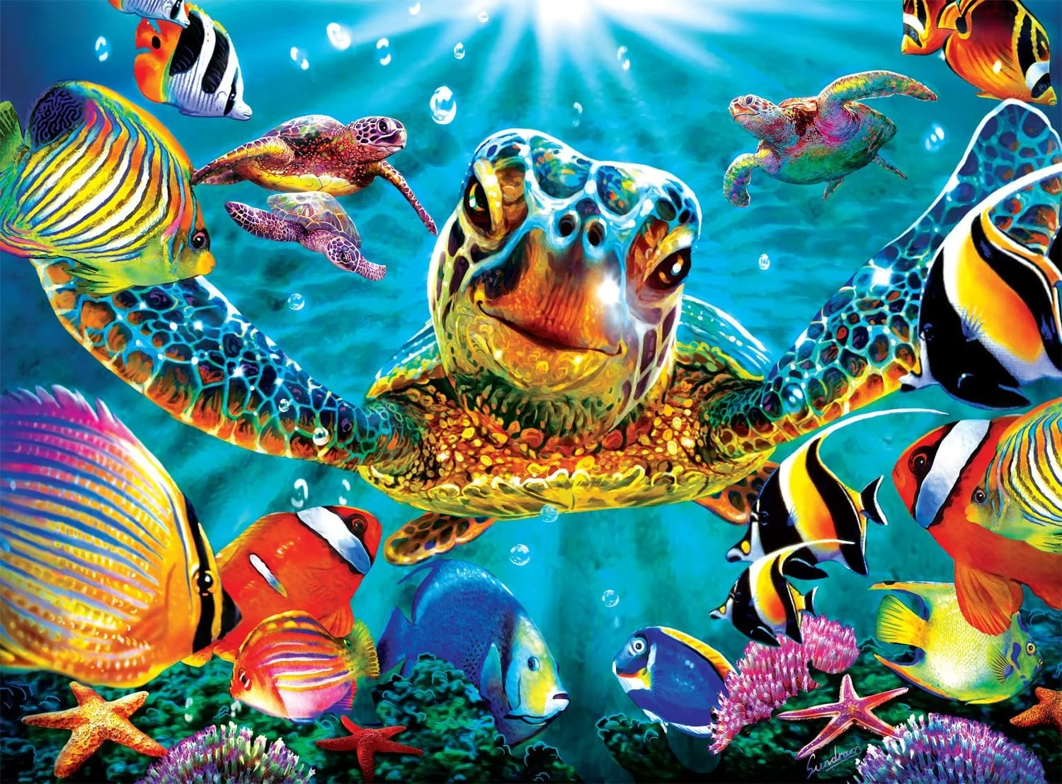 بازی بوفالو - حباب های کوچک - پازل اره ای 1000 تکه