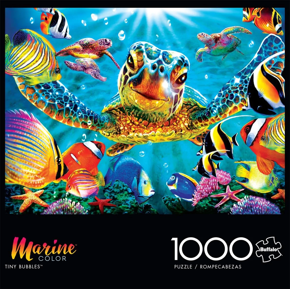 بازی بوفالو - حباب های کوچک - پازل اره ای 1000 تکه