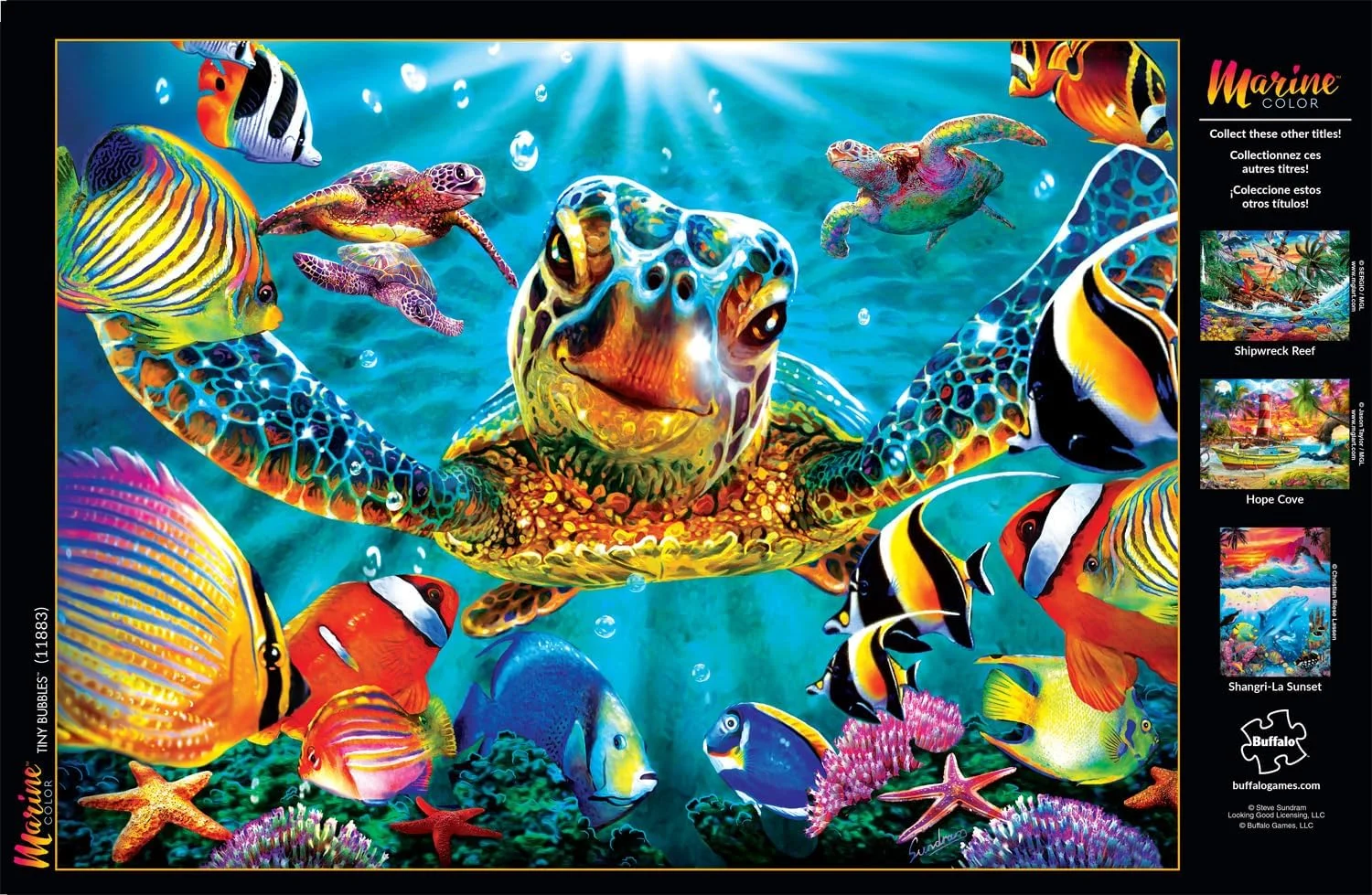 بازی بوفالو - حباب های کوچک - پازل اره منبت کاری 1000 تکه