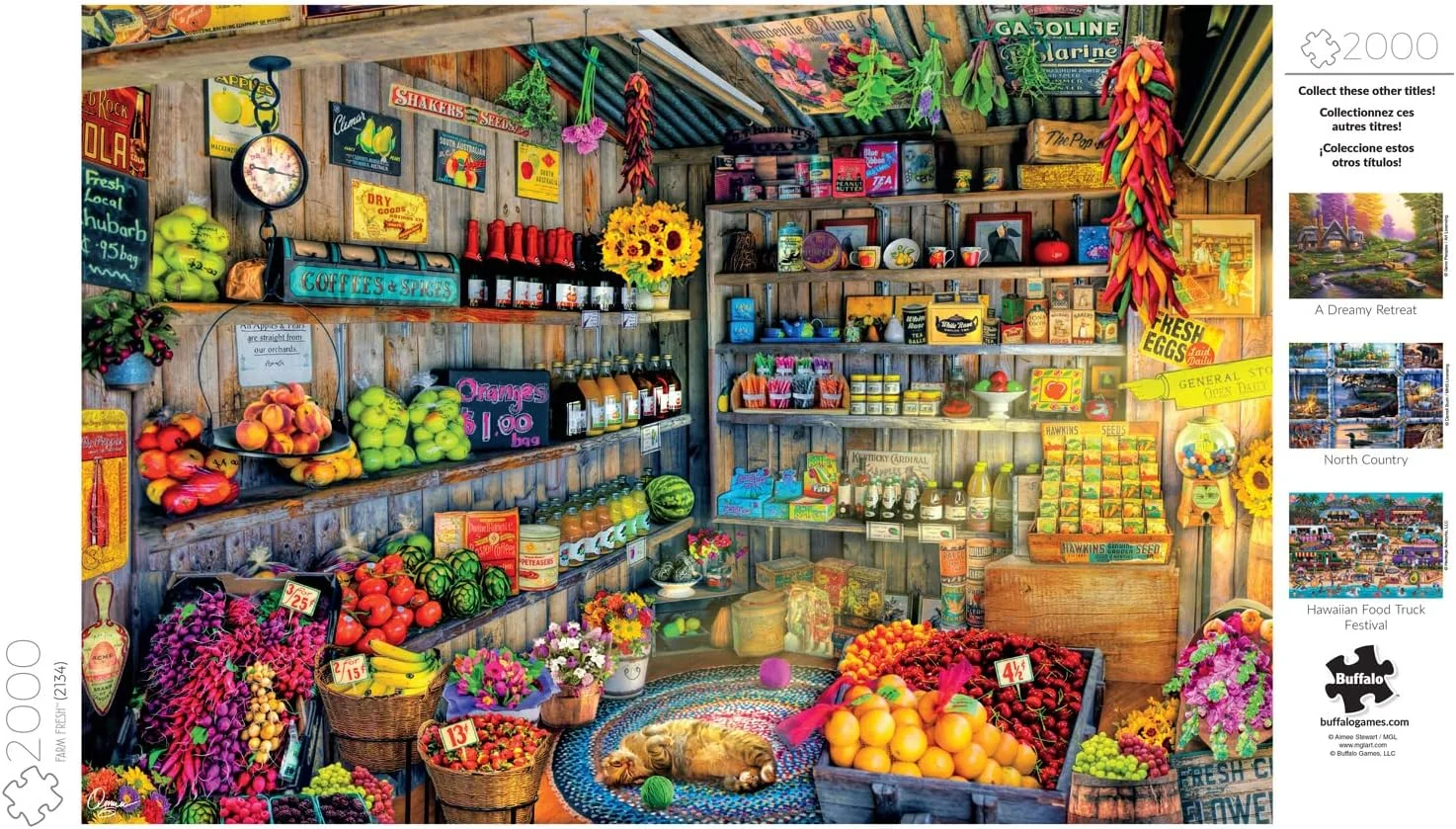 بازی بوفالو - محصولات تازه مزرعه - پازل 2000 تکه