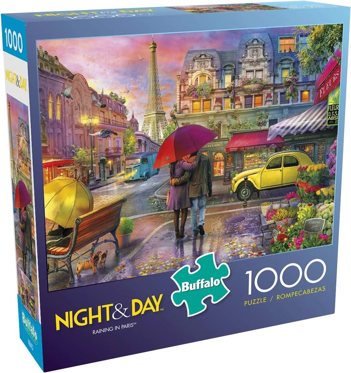 پازل 1000 تکه بوفالو گیمز طرح بارانی در پاریس، چند رنگ پازل 1000 تکه بوفالو گیمز طرح بارانی در پاریس، چند رنگ