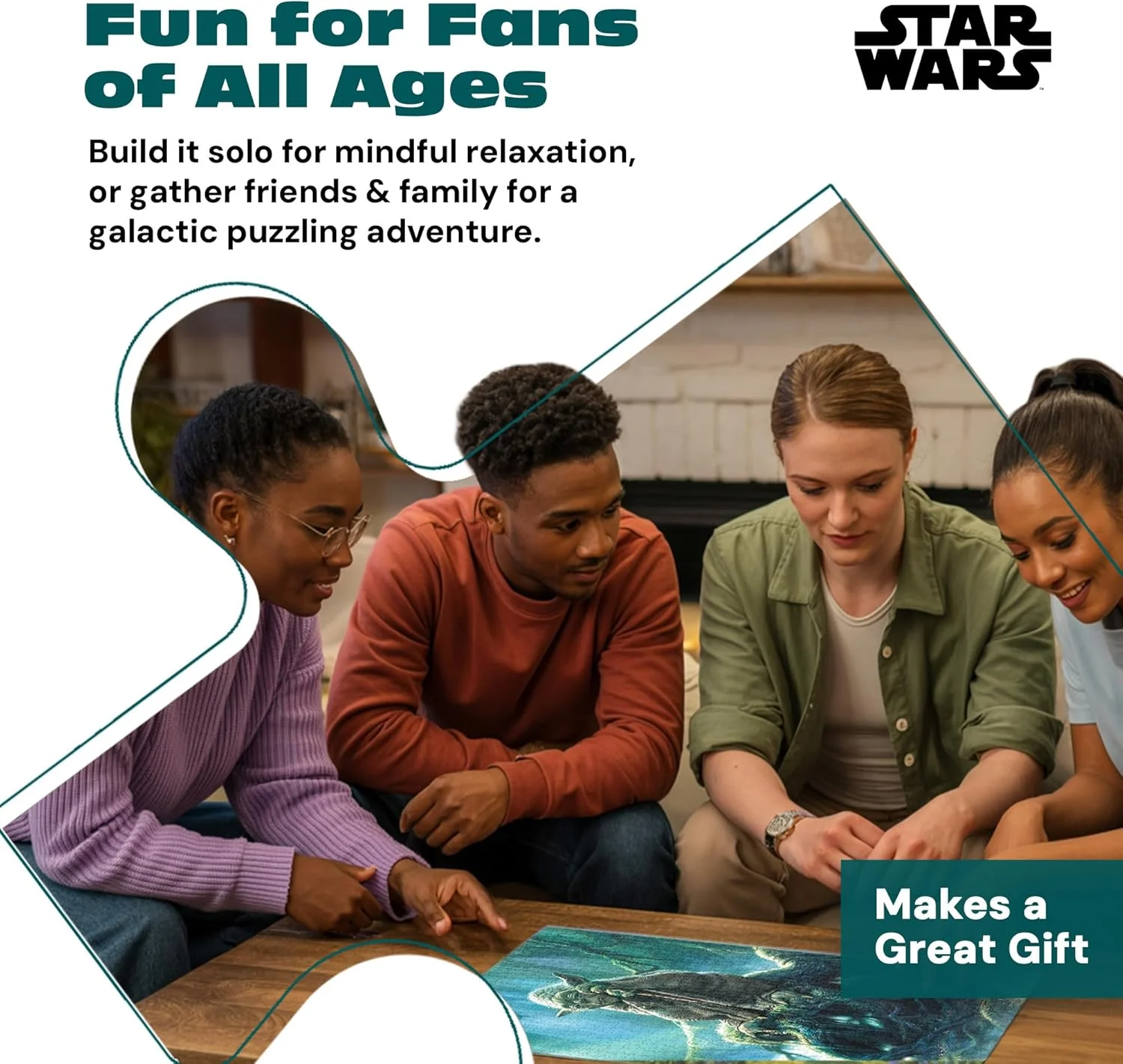 پازل 1000 تکه جنگ ستارگان بوفالو گیمز - مجموعه هنرهای زیبا - یودا