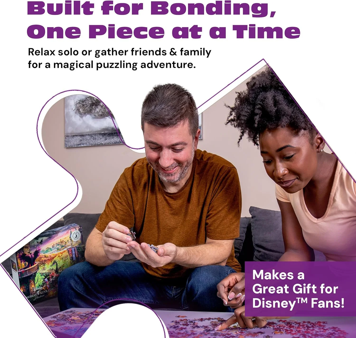 پازل 1000 تکه دیزنی - توماس کینکید - Maleficent از Buffalo Games Silver Select