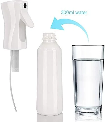 بطری اسپری، بطری اسپری مو، 300 میلی لیتر، بطری خالی آب پاش مداوم، بطری اسپری مه پاش ریز خالی پلاستیکی برای حالت دادن به مو، گیاهان، تمیز کردن (سفید) بطری اسپری، بطری اسپری مو، 300 میلی لیتر، بطری خالی آب پاش مداوم، بطری اسپری مه پاش ریز خالی پلاستیکی برای حالت دادن به مو، گیاهان، تمیز کردن (سفید)