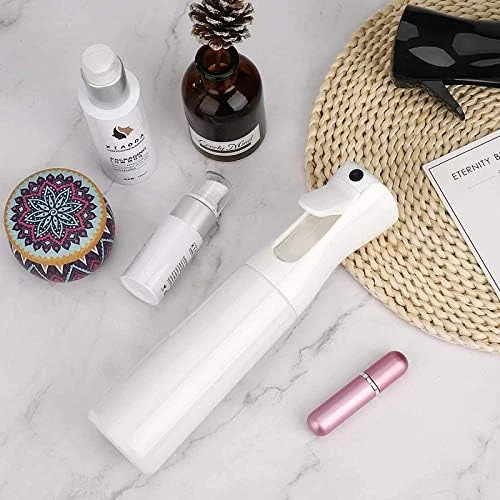 بطری اسپری، بطری اسپری مو، 300 میلی لیتر، بطری خالی آب پاش مداوم، بطری اسپری مه پاش ریز خالی پلاستیکی برای حالت دادن به مو، گیاهان، تمیز کردن (سفید) بطری اسپری، بطری اسپری مو، 300 میلی لیتر، بطری خالی آب پاش مداوم، بطری اسپری مه پاش ریز خالی پلاستیکی برای حالت دادن به مو، گیاهان، تمیز کردن (سفید)