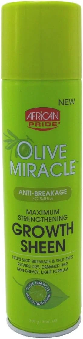 اسپری براق کننده و تقویت کننده موی زیتون آفریقایی پراید، 236 میلی لیتر
