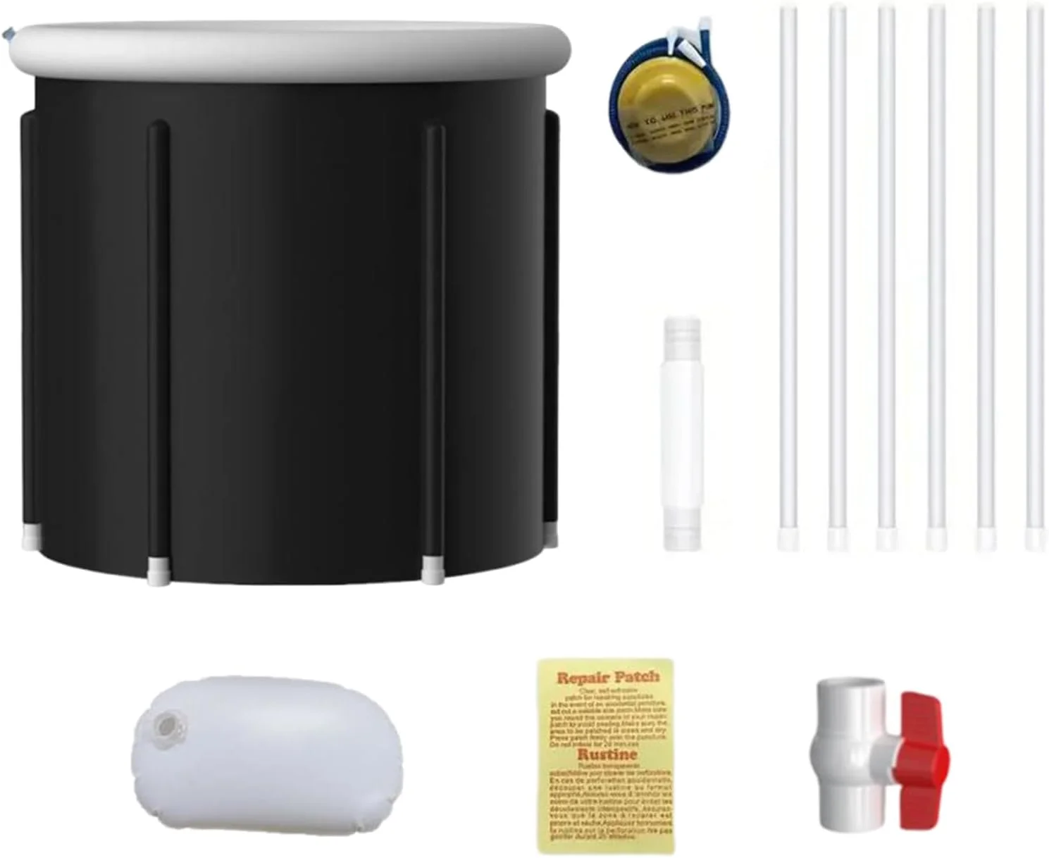 وان حمام تاشو قابل حمل، وان بزرگ ضد نشت برای پاسیو، منزل، مسافرت، باغ، ساحل، حمام، کمپینگ و حیاط خلوت