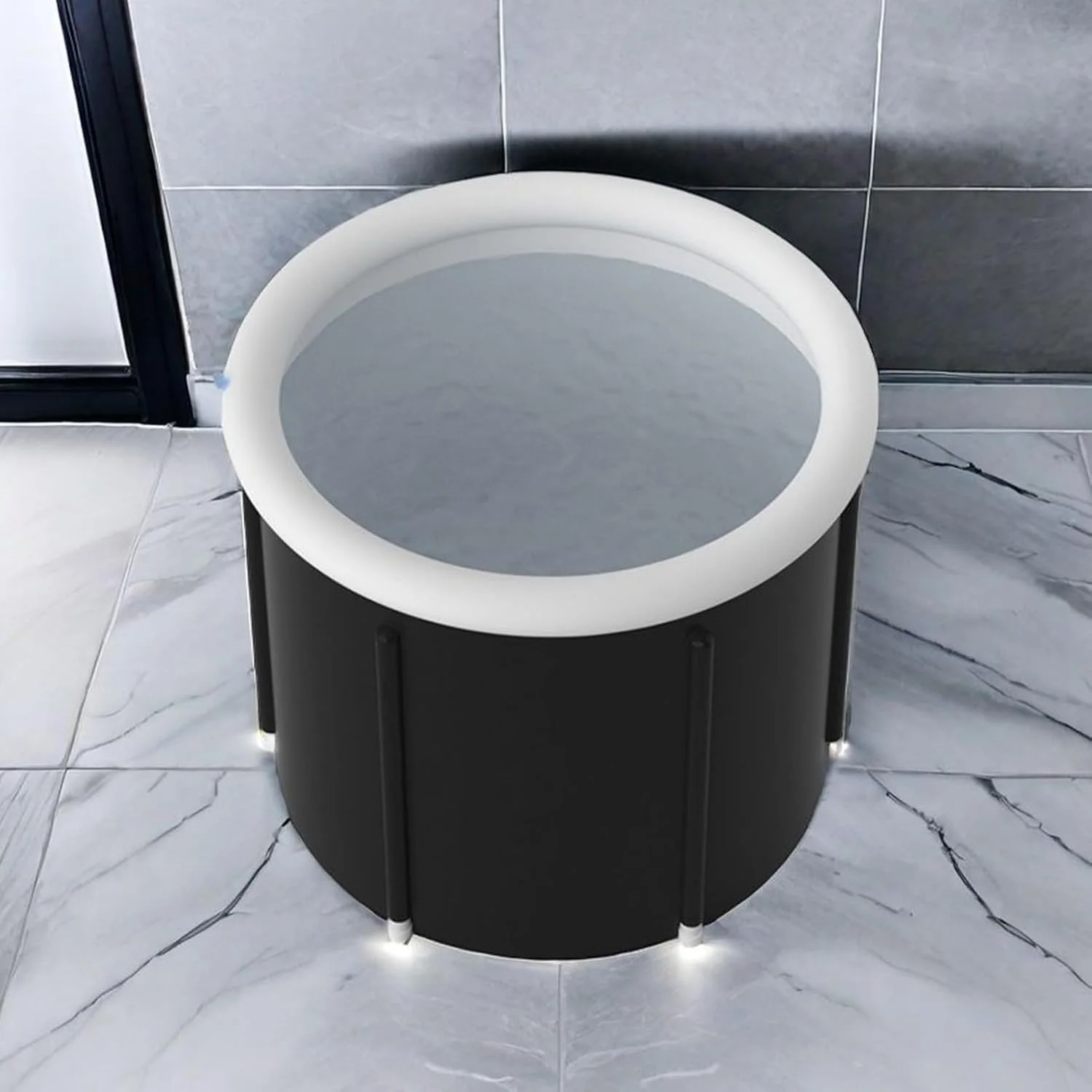 وان تاشو | وان آبگرم جداگانه | سبد ضد نشت وان بزرگ برای حیاط خلوت پاسیو حمام سفر ساحلی خانه کمپینگ مسافرت خانوادگی باغ