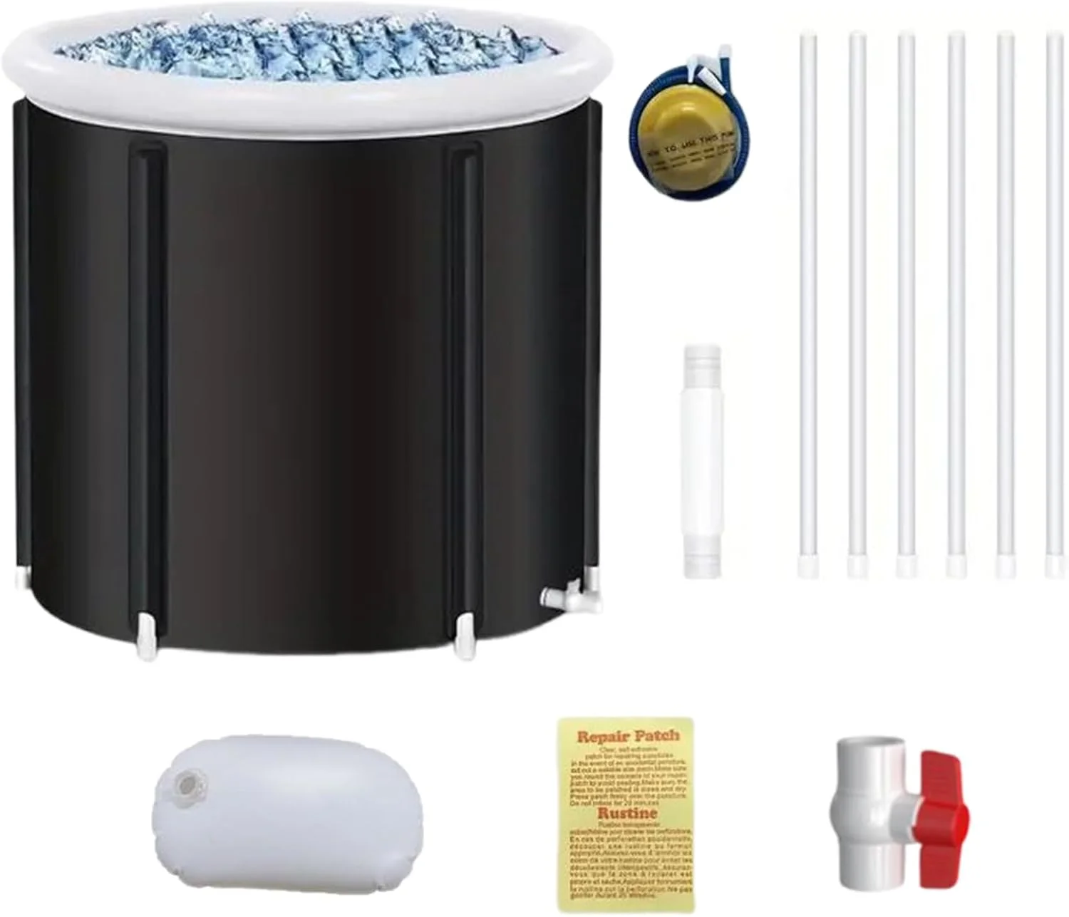 وان حمام تاشو قابل حمل | وان بزرگ ضد نشت برای پاسیو، خانه، مسافرت، باغ، ساحل، حمام، کمپینگ و حیاط خلوت وان حمام تاشو قابل حمل | وان بزرگ ضد نشت برای پاسیو، خانه، مسافرت، باغ، ساحل، حمام، کمپینگ و حیاط خلوت