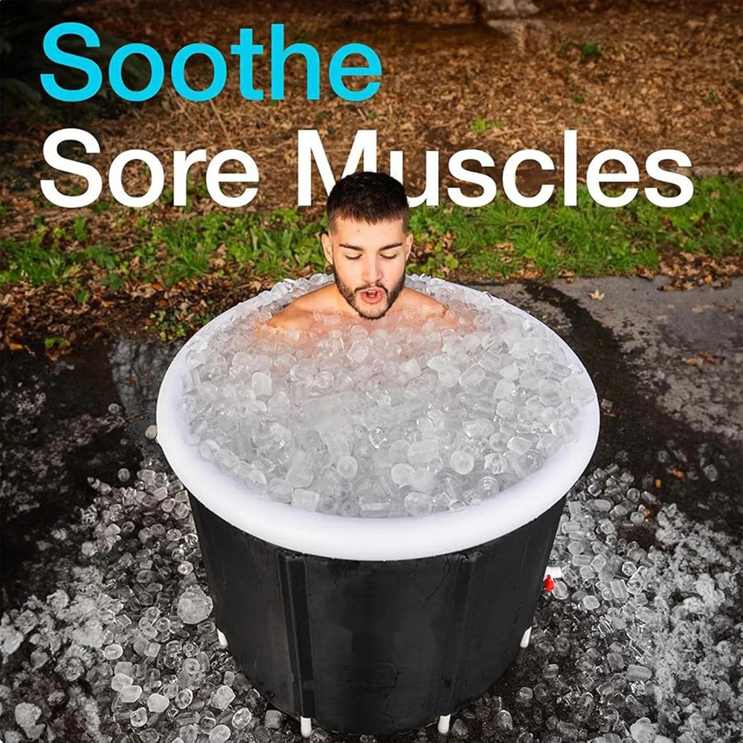 وان تاشو - وان تاشو یخی غیر بادی | سبد ضد نشت وان بزرگ برای مسافرت حمام خانه حیاط خلوت کمپینگ پاسیو سفر ساحلی باغ خانوادگی