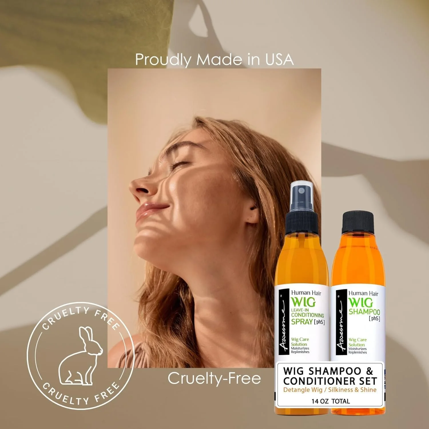 اسپری نرم کننده موی کلاه گیس موی طبیعی انسان، ph5، اسپری و برو، 200 میل اسپری نرم کننده موی کلاه گیس موی طبیعی انسان، ph5، اسپری و برو، 200 میل