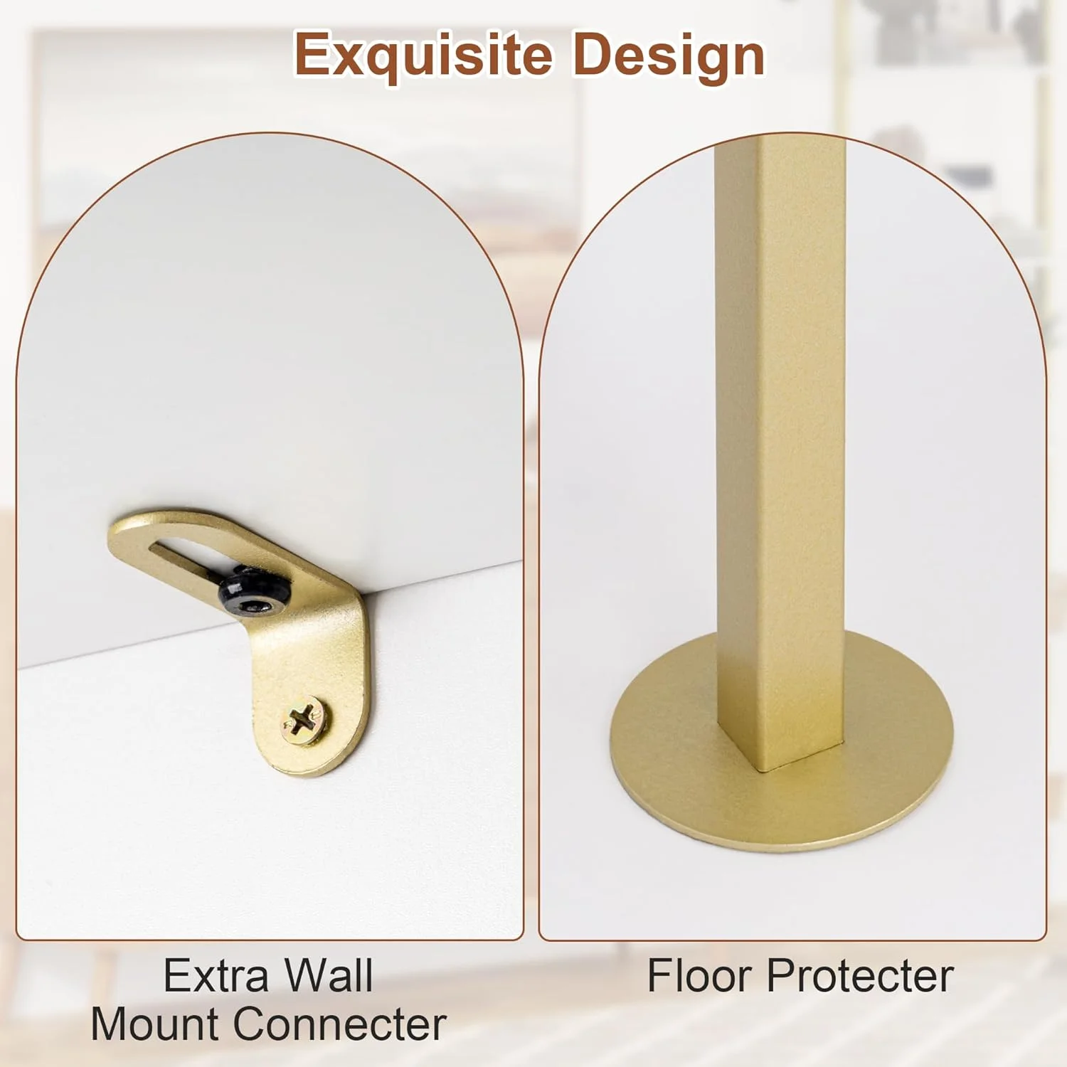 قفسه کتاب 5 طبقه آکوی، قفسه نردبانی چوبی باریک، قفسه نمایشگر، قفسه نردبانی دیواری، قفسه ذخیره سازی برای اتاق نشیمن، اتاق خواب، حمام، سفید و طلایی قفسه کتاب 5 طبقه آکوی، قفسه نردبانی چوبی باریک، قفسه نمایشگر، قفسه نردبانی دیواری، قفسه ذخیره سازی برای اتاق نشیمن، اتاق خواب، حمام، سفید و طلایی