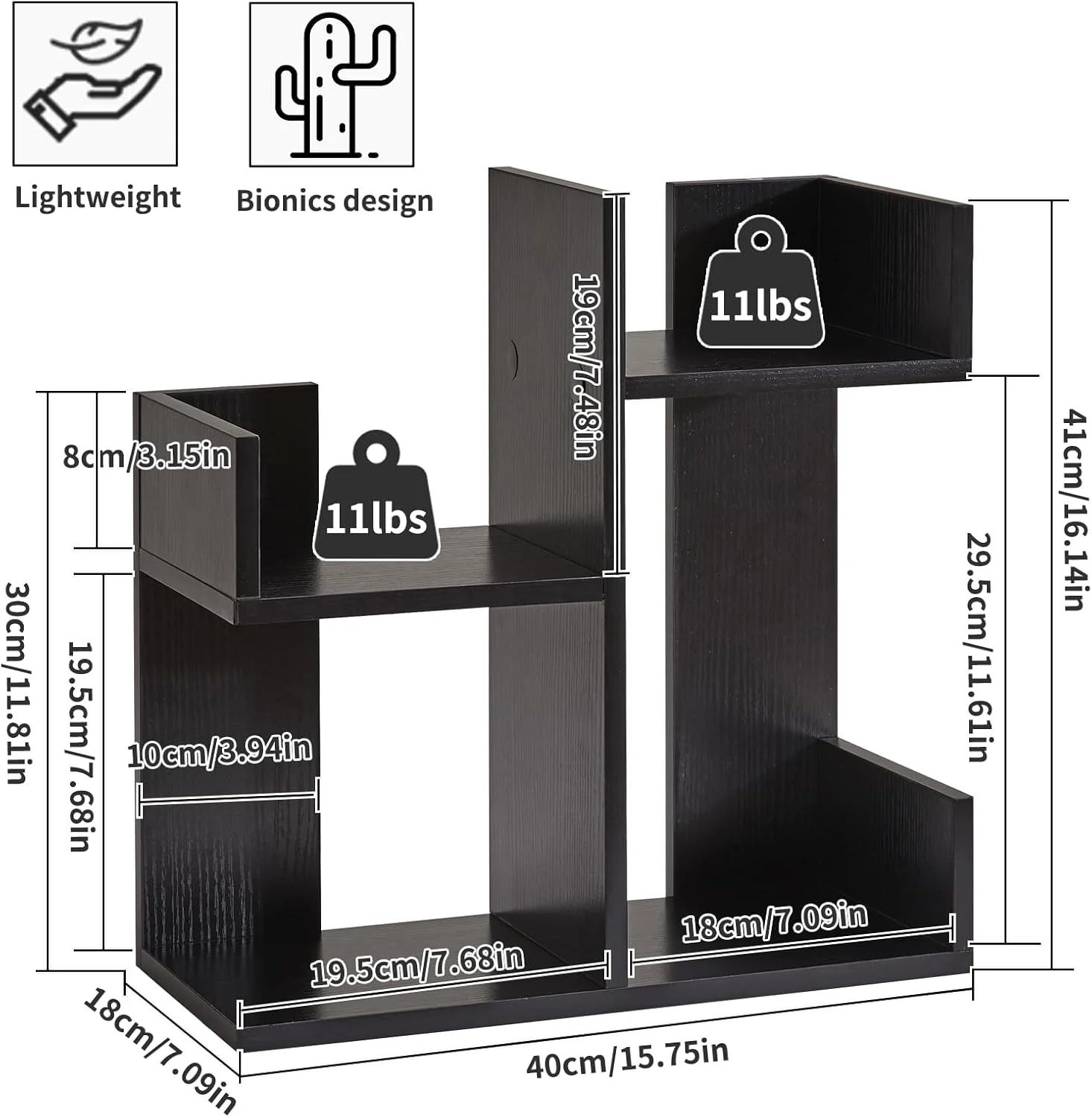 آیبیجو، نگهدارنده کتاب رومیزی، قفسه کتاب درختی زیبا و منحصر به فرد برای اتاق کودک، نگهدارنده کتاب برای میز، قفسه مشکی مدل YD-DSR002B آیبیجو، نگهدارنده کتاب رومیزی، قفسه کتاب درختی زیبا و منحصر به فرد برای اتاق کودک، نگهدارنده کتاب برای میز، قفسه مشکی مدل YD-DSR002B