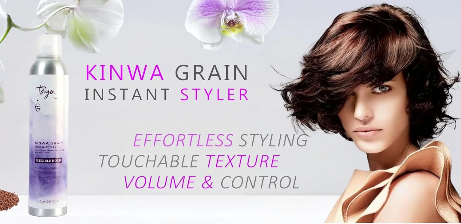 اسپری حالت دهنده فوری مو با عصاره کینوا Taya Beauty - اسپری مو برای حالت دادن و حجم دادن - حجم دهنده و تقویت کننده مو - اسپری بافت دهنده مو برای بانوان - 236 میلی لیتر اسپری حالت دهنده فوری مو با عصاره کینوا Taya Beauty - اسپری مو برای حالت دادن و حجم دادن - حجم دهنده و تقویت کننده مو - اسپری بافت دهنده مو برای بانوان - 236 میلی لیتر