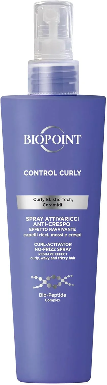 اسپری موی فر بایوپوینت، بدون نیاز به آبکشی، ضد وز، بازسازی کننده و انرژی بخش، حالت دهنده موهای فر، حجم دهنده و مغذی، 200 میلی لیتر