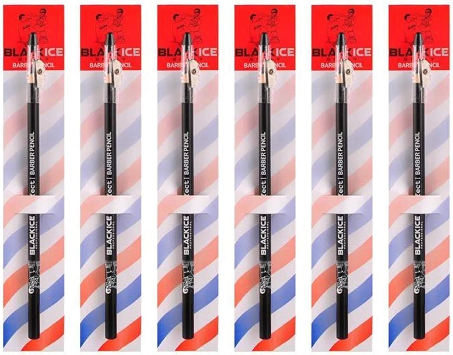 مداد آرایشی مشکی آیس اسپری (مشکی) - 6 عدد