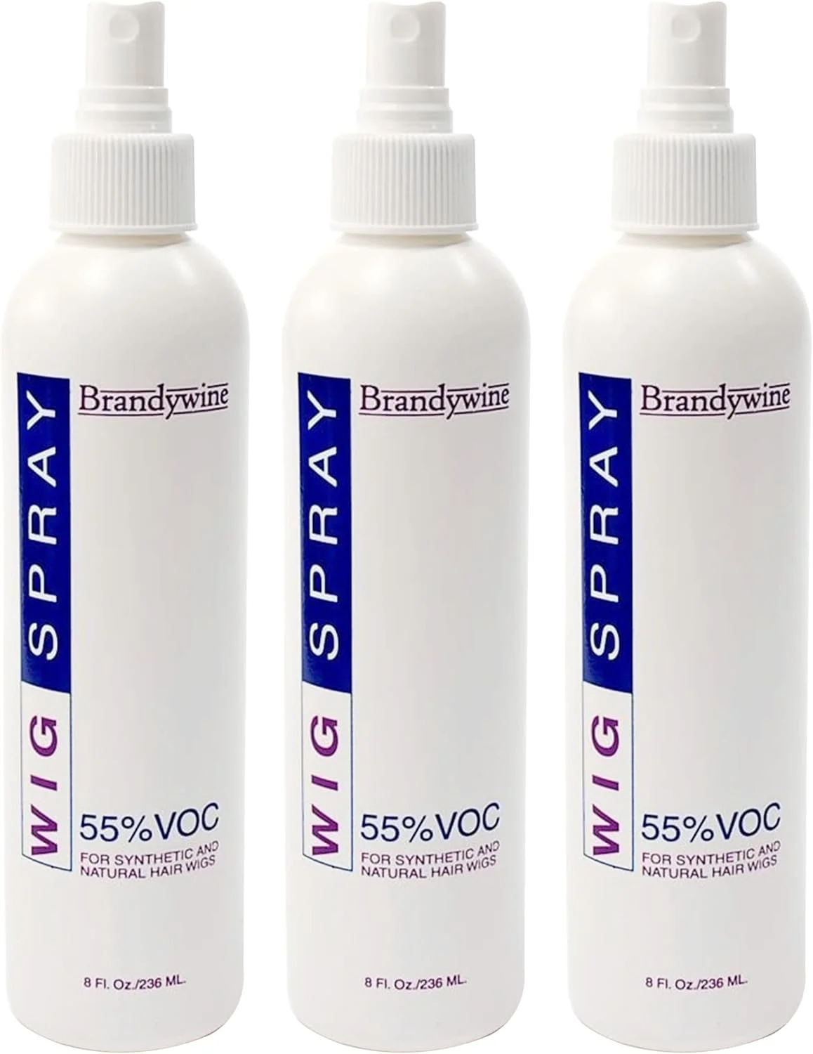 اسپری موی کلاه گیس برندیووین بدون آئروسل (پمپی) برای کلاه گیس های موی مصنوعی و طبیعی، 240 میلی لیتر (بسته 3 عددی)