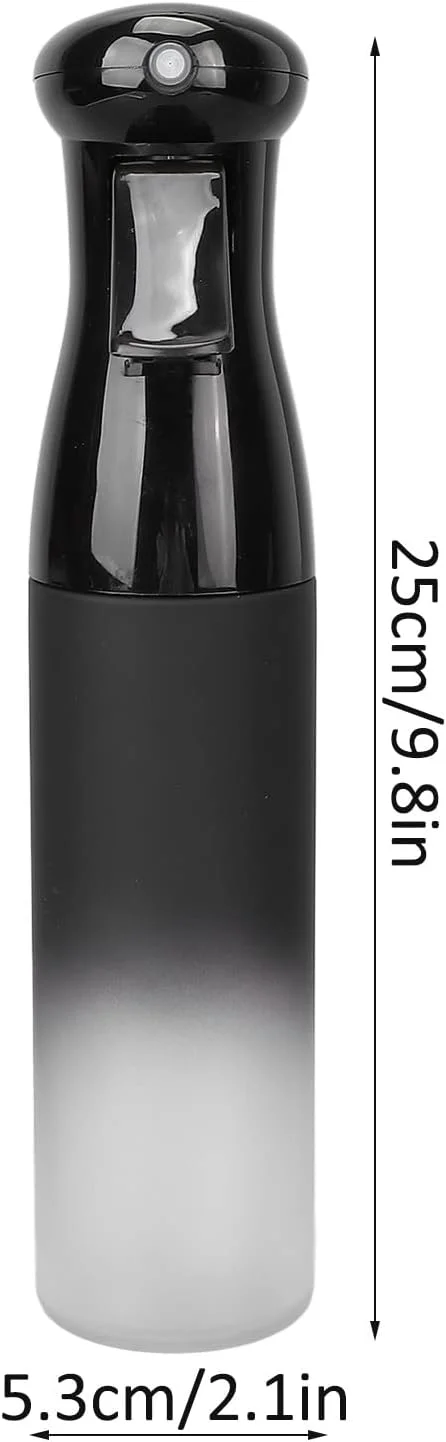 بطری اسپری کوچک 300 میلی لیتری پلاستیکی خالی با مه پاش ریز و مداوم برای تجهیزات آرایش مو بطری اسپری کوچک 300 میلی لیتری پلاستیکی خالی با مه پاش ریز و مداوم برای تجهیزات آرایش مو