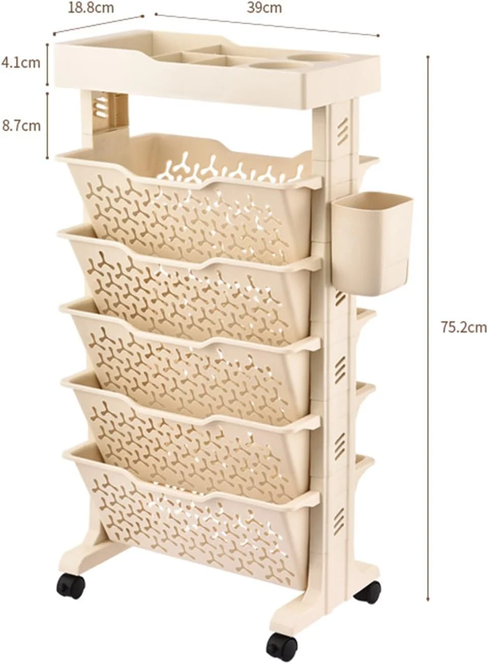 قفسه کتاب پلاستیکی متحرک یولینن با چرخ، سبد ذخیره سازی فایل اسناد کتاب با جا قلمی، قفسه باریک متحرک برای دفتر، خوابگاه، کلاس درس، کتابخانه (5 طبقه) قفسه کتاب پلاستیکی متحرک یولینن با چرخ، سبد ذخیره سازی فایل اسناد کتاب با جا قلمی، قفسه باریک متحرک برای دفتر، خوابگاه، کلاس درس، کتابخانه (5 طبقه)