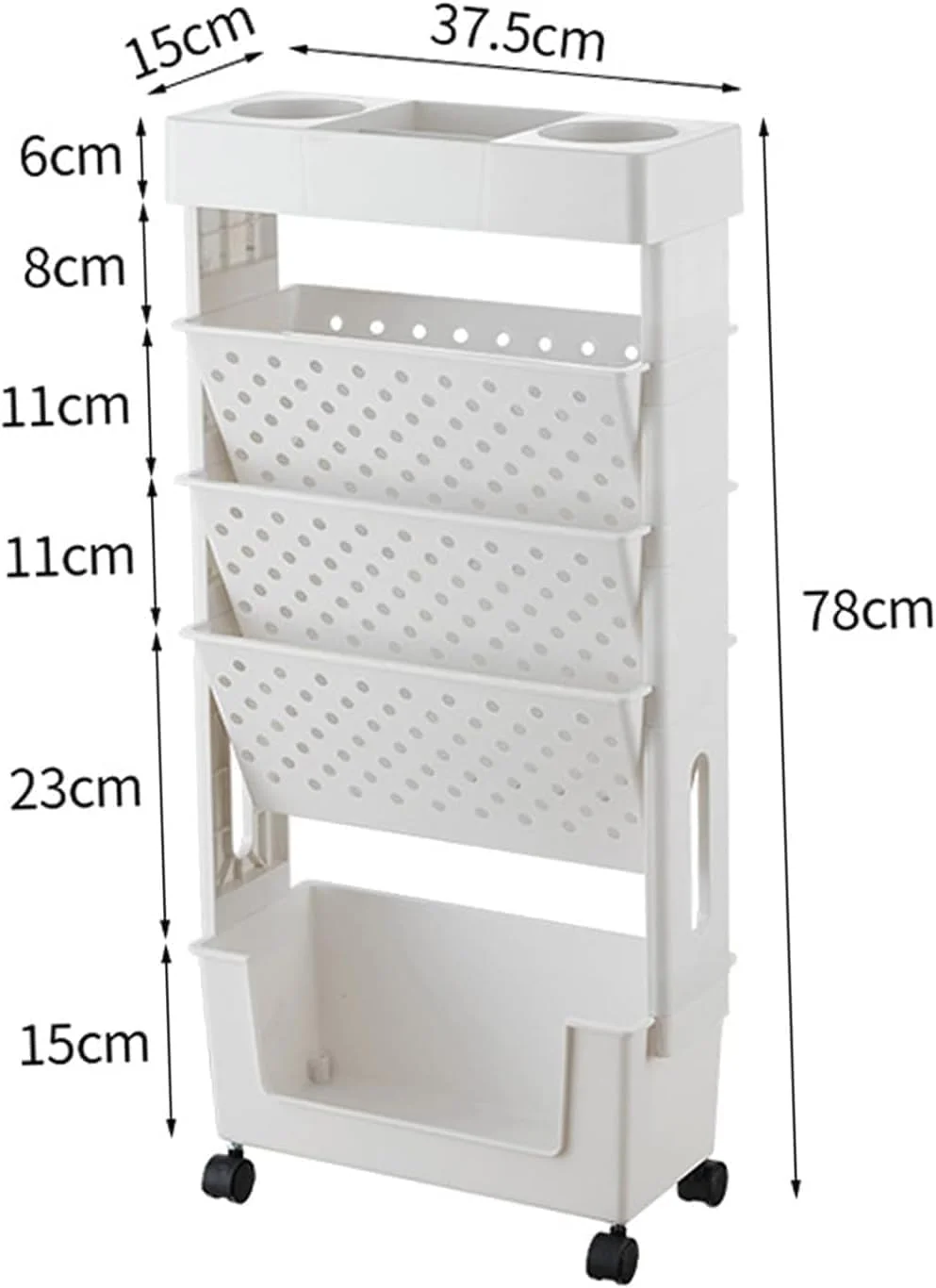 چرخ دستی قفسه کتاب 5 طبقه Cozy Nest با چرخ، سازمان دهنده چند منظوره اسباب بازی متحرک، قفسه کاربردی باریک و صرفه جویی در فضا برای خانه، دفتر، خوابگاه و کلاس درس، بادوام و جابجایی آسان چرخ دستی قفسه کتاب 5 طبقه Cozy Nest با چرخ، سازمان دهنده چند منظوره اسباب بازی متحرک، قفسه کاربردی باریک و صرفه جویی در فضا برای خانه، دفتر، خوابگاه و کلاس درس، بادوام و جابجایی آسان