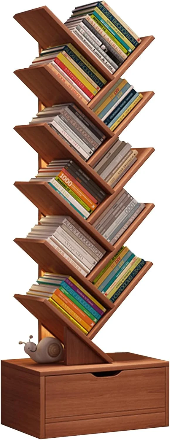 کتابخانه درختی 12 طبقه DAYONG، قفسه کتاب چوبی با کشو، قفسه کتاب ایستاده، قفسه نمایشگر کاربردی برای دفتر کار خانگی، اتاق نشیمن، اتاق خواب (چوب) کتابخانه درختی 12 طبقه DAYONG، قفسه کتاب چوبی با کشو، قفسه کتاب ایستاده، قفسه نمایشگر کاربردی برای دفتر کار خانگی، اتاق نشیمن، اتاق خواب (چوب)