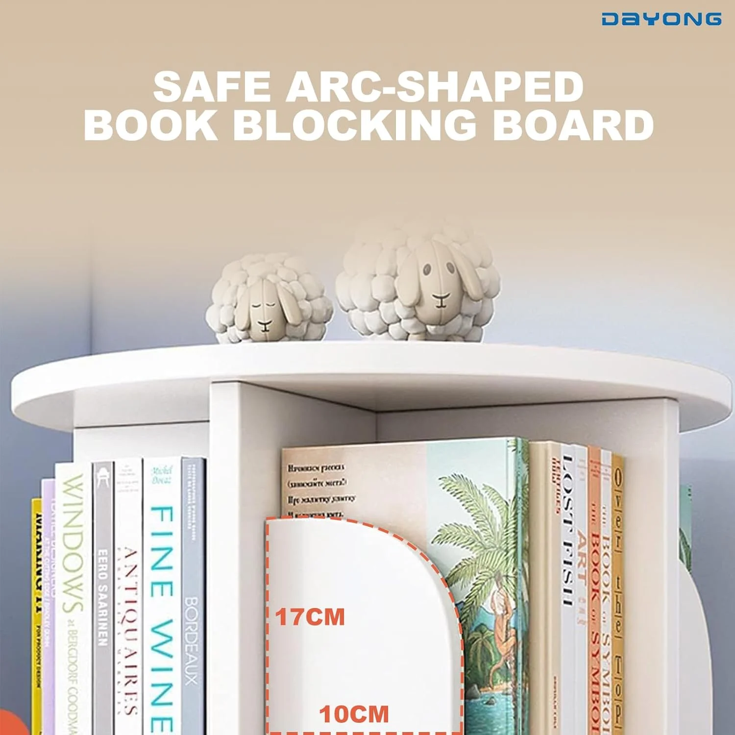 قفسه کتاب چند لایه چرخان 360 درجه DAYONG، کتابخانه ایستاده با ظرفیت بالا، قفسه گوشه ای برای نگهداری اتاق نشیمن، اتاق خواب، مطالعه و دفتر (سفید، 5 طبقه) قفسه کتاب چند لایه چرخان 360 درجه DAYONG، کتابخانه ایستاده با ظرفیت بالا، قفسه گوشه ای برای نگهداری اتاق نشیمن، اتاق خواب، مطالعه و دفتر (سفید، 5 طبقه)