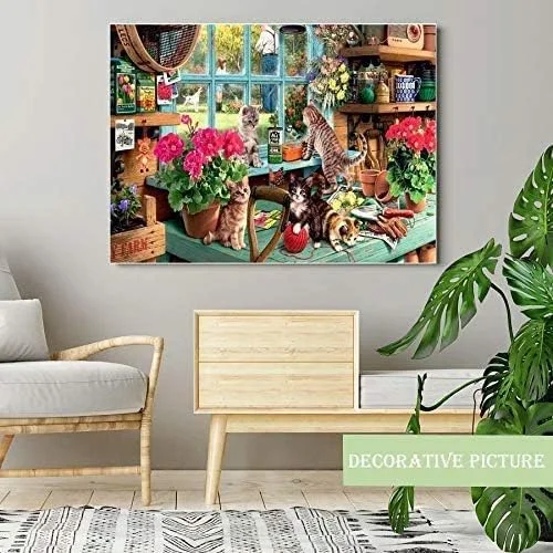 پازل 1000 تکه هونگمینگ، بازی آموزشی برای بزرگسالان، نوجوانان و کودکان، پازل بزرگ (گربه پشت پنجره) پازل 1000 تکه هونگمینگ، بازی آموزشی برای بزرگسالان، نوجوانان و کودکان، پازل بزرگ (گربه پشت پنجره)