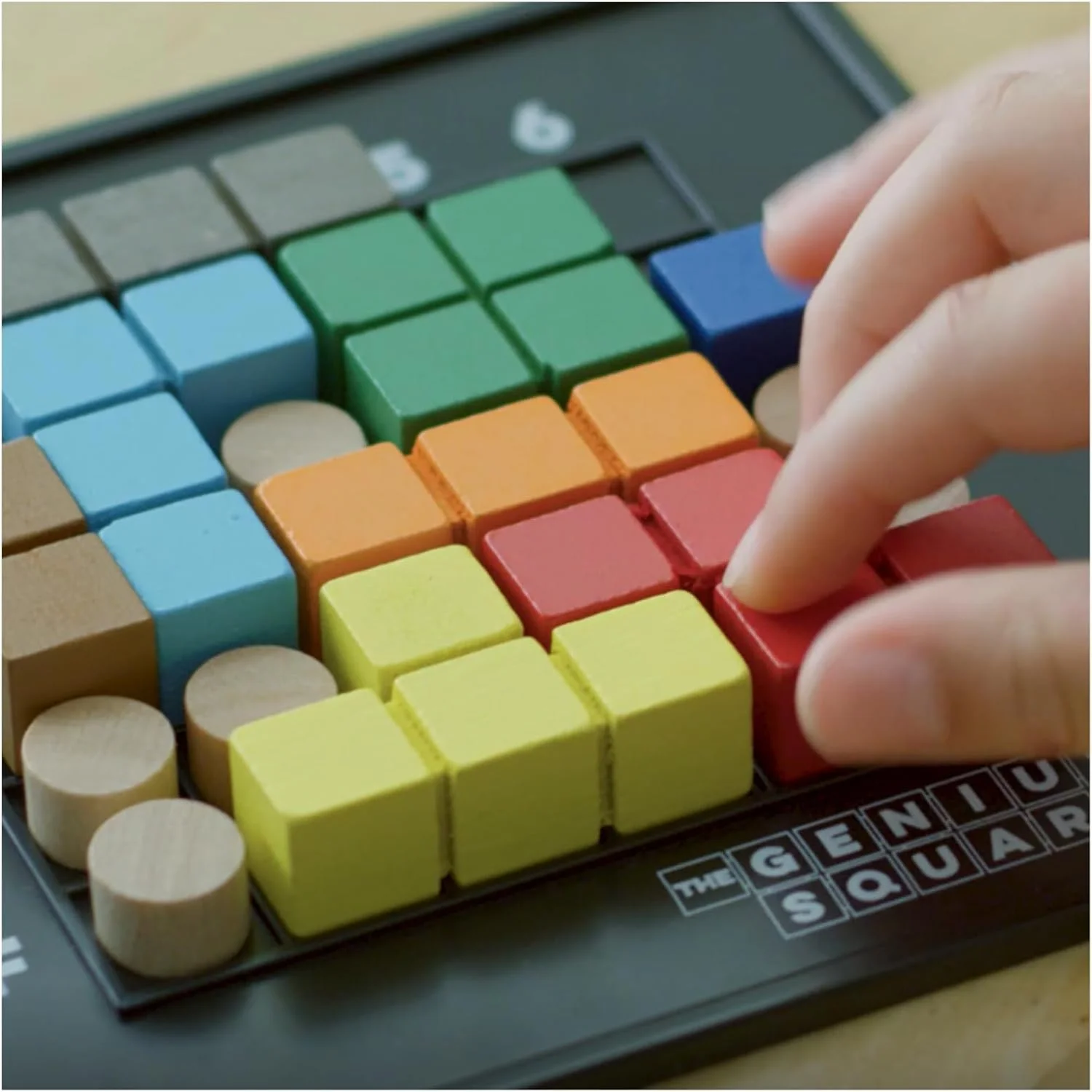 پازل شاد THE GENIUS SQUARE - بازی پازل STEM، برای کودکان، بزرگسالان، بازی تخته ای سرپوشیده خانوادگی و دوستان | یادگیری، سرگرمی، آموزشی، تفریحی، تمرین مغز، مهارت های فضایی، اشکال و کاشی ها پازل شاد THE GENIUS SQUARE - بازی پازل STEM، برای کودکان، بزرگسالان، بازی تخته ای سرپوشیده خانوادگی و دوستان | یادگیری، سرگرمی، آموزشی، تفریحی، تمرین مغز، مهارت های فضایی، اشکال و کاشی ها