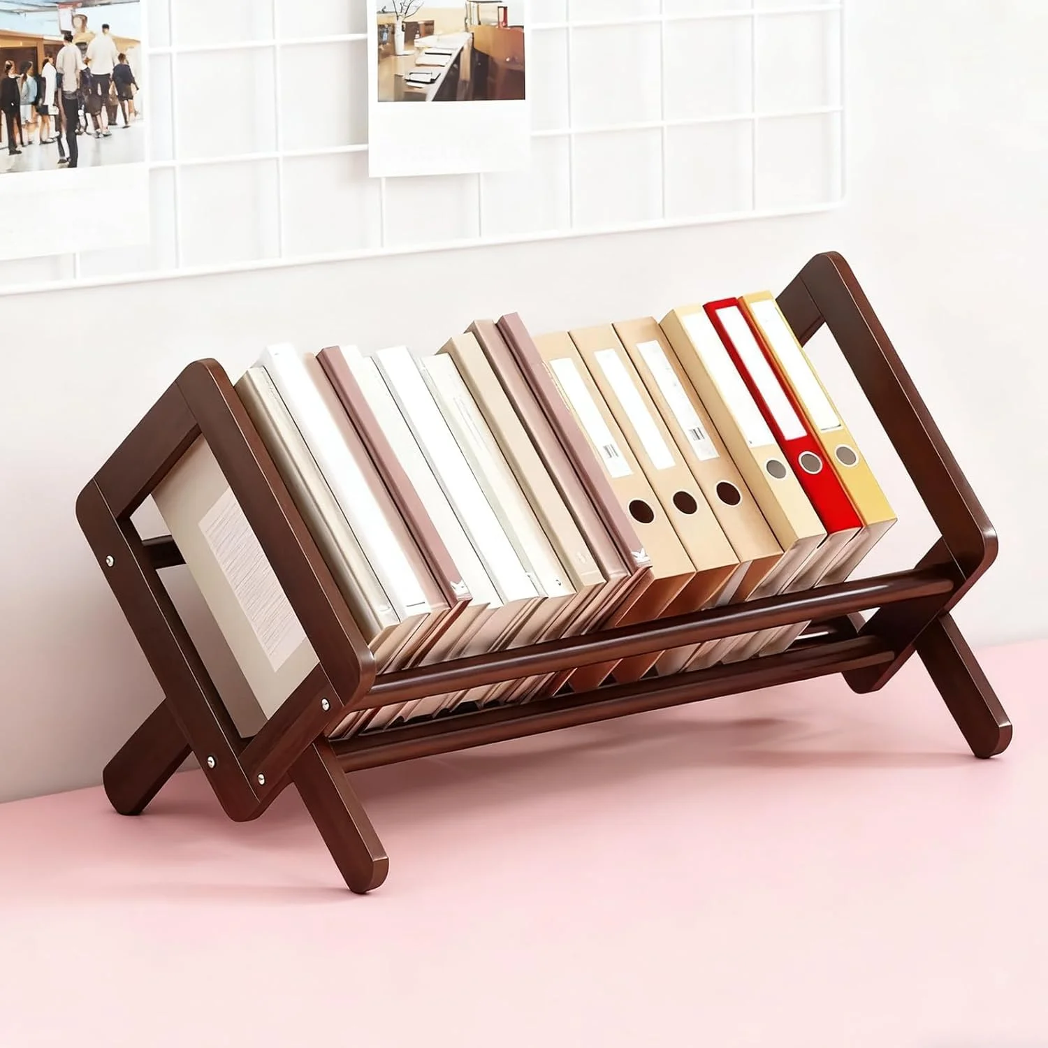 قفسه کتاب رومیزی - قفسه کتاب چوبی میز - قفسه کتاب غیر لغزنده رومیزی - برای سی دی ها، مجلات، اسناد، کتاب ها، اتاق خواب، دفتر، اتاق نشیمن، کلاس درس، کتابخانه، مدرسه قفسه کتاب رومیزی - قفسه کتاب چوبی میز - قفسه کتاب غیر لغزنده رومیزی - برای سی دی ها، مجلات، اسناد، کتاب ها، اتاق خواب، دفتر، اتاق نشیمن، کلاس درس، کتابخانه، مدرسه