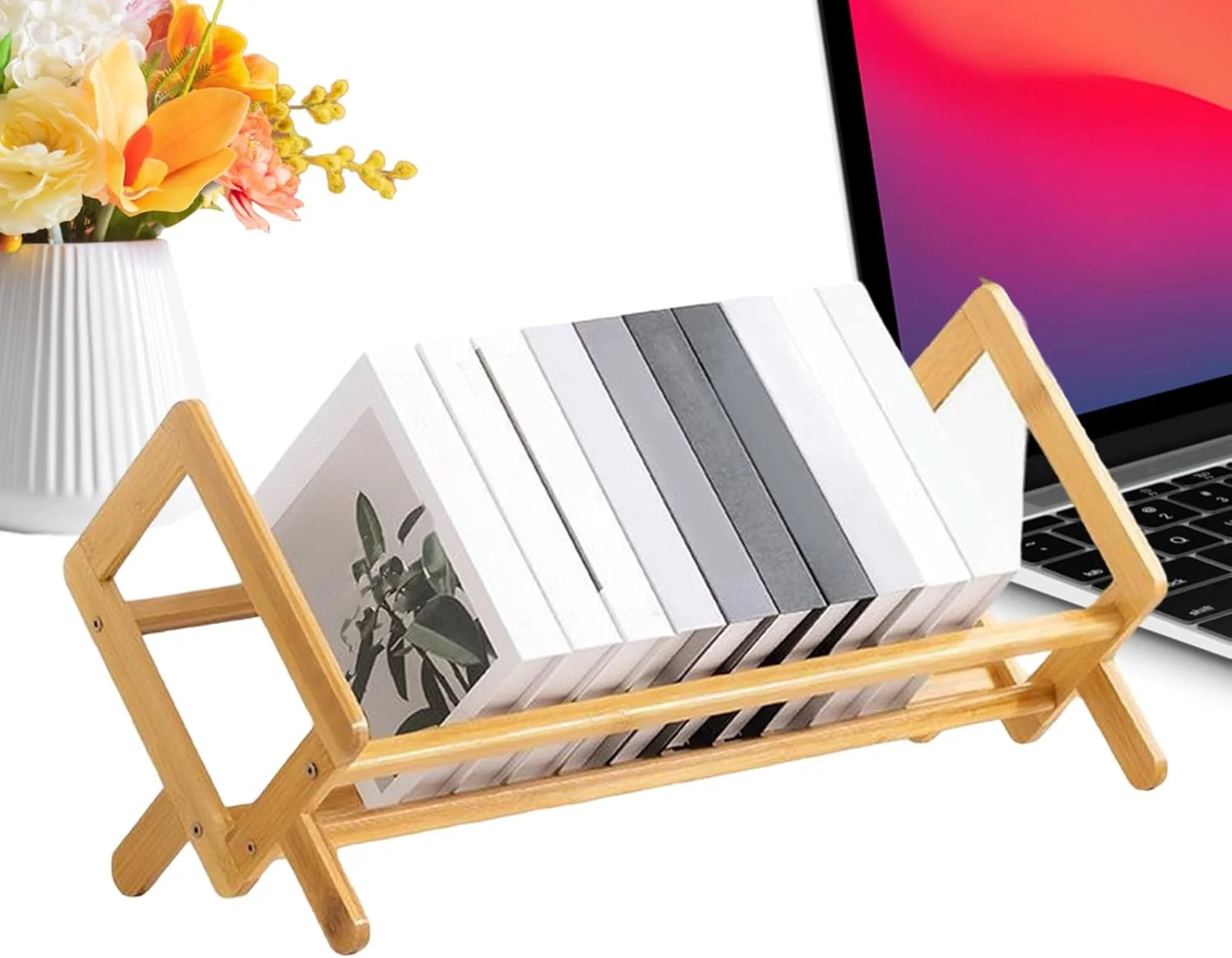 قفسه کتاب رومیزی - نظم دهنده کتاب چوبی رومیزی | قفسه کتاب چند منظوره رومیزی، برای اتاق خواب، اتاق نشیمن، خوابگاه، کلاس درس، کتابخانه، مدرسه، سی دی، مجلات، اسناد، کتاب ها