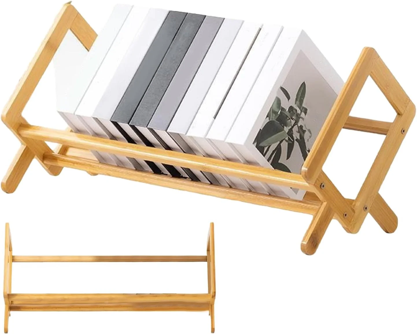 قفسه کتاب رومیزی | قفسه کتاب چوبی رومیزی - قفسه کتاب چند منظوره رومیزی، برای سی دی، مجلات، اسناد، کتاب، اتاق خواب، دفتر، اتاق نشیمن، کلاس درس، کتابخانه، مدرسه