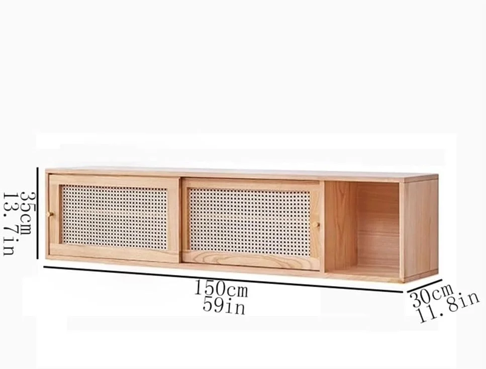 قفسه کتاب دیواری آویز با درب بافته شده از جنس تاک، کابینت ذخیره سازی چوبی نصب شده، برای قفسه نمایشگر سازمان دهنده منزل اداری قفسه کتاب دیواری آویز با درب بافته شده از جنس تاک، کابینت ذخیره سازی چوبی نصب شده، برای قفسه نمایشگر سازمان دهنده منزل اداری