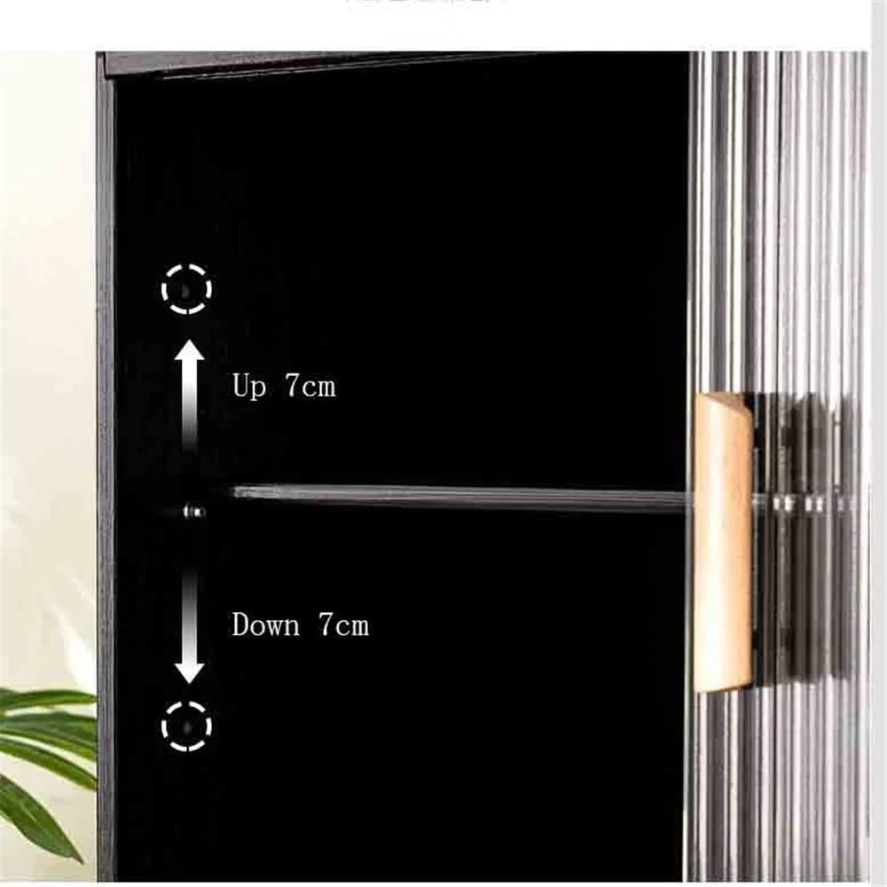 قفسه کتاب رومیزی مشکی با جداکننده های قابل تنظیم، با درب کشویی پلاستیکی، مناسب برای قفسه نگهداری اتاق نشیمن، دفتر کار و مطالعه (L55xW28xH61 سانتی متر) قفسه کتاب رومیزی مشکی با جداکننده های قابل تنظیم، با درب کشویی پلاستیکی، مناسب برای قفسه نگهداری اتاق نشیمن، دفتر کار و مطالعه (L55xW28xH61 سانتی متر)