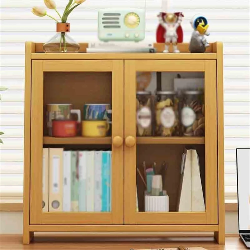 قفسه کتاب رومیزی بامبو، با درب دوتایی پلاستیکی، قفسه نمایشگر، برای قفسه سازمان دهنده چند منظوره اداری، خانه، خوابگاه (L50xW17xH50 سانتی متر) قفسه کتاب رومیزی بامبو، با درب دوتایی پلاستیکی، قفسه نمایشگر، برای قفسه سازمان دهنده چند منظوره اداری، خانه، خوابگاه (L50xW17xH50 سانتی متر)