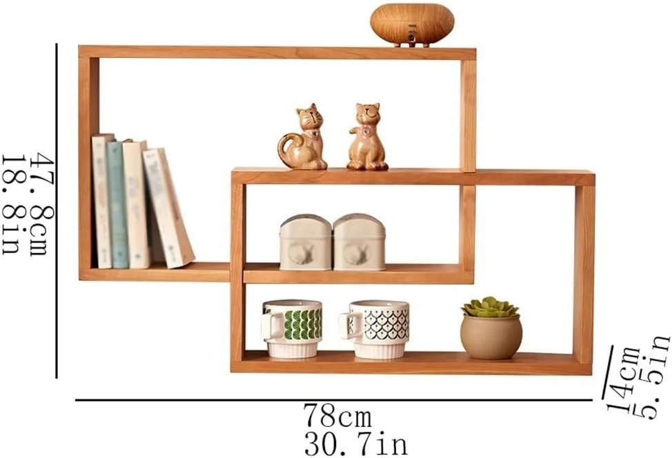 قفسه کتاب دیواری شناور، قفسه کتاب چوبی حلقه دوتایی تزئینی، برای قفسه نمایش اتاق نشیمن، مطالعه، دفتر کار قفسه کتاب دیواری شناور، قفسه کتاب چوبی حلقه دوتایی تزئینی، برای قفسه نمایش اتاق نشیمن، مطالعه، دفتر کار