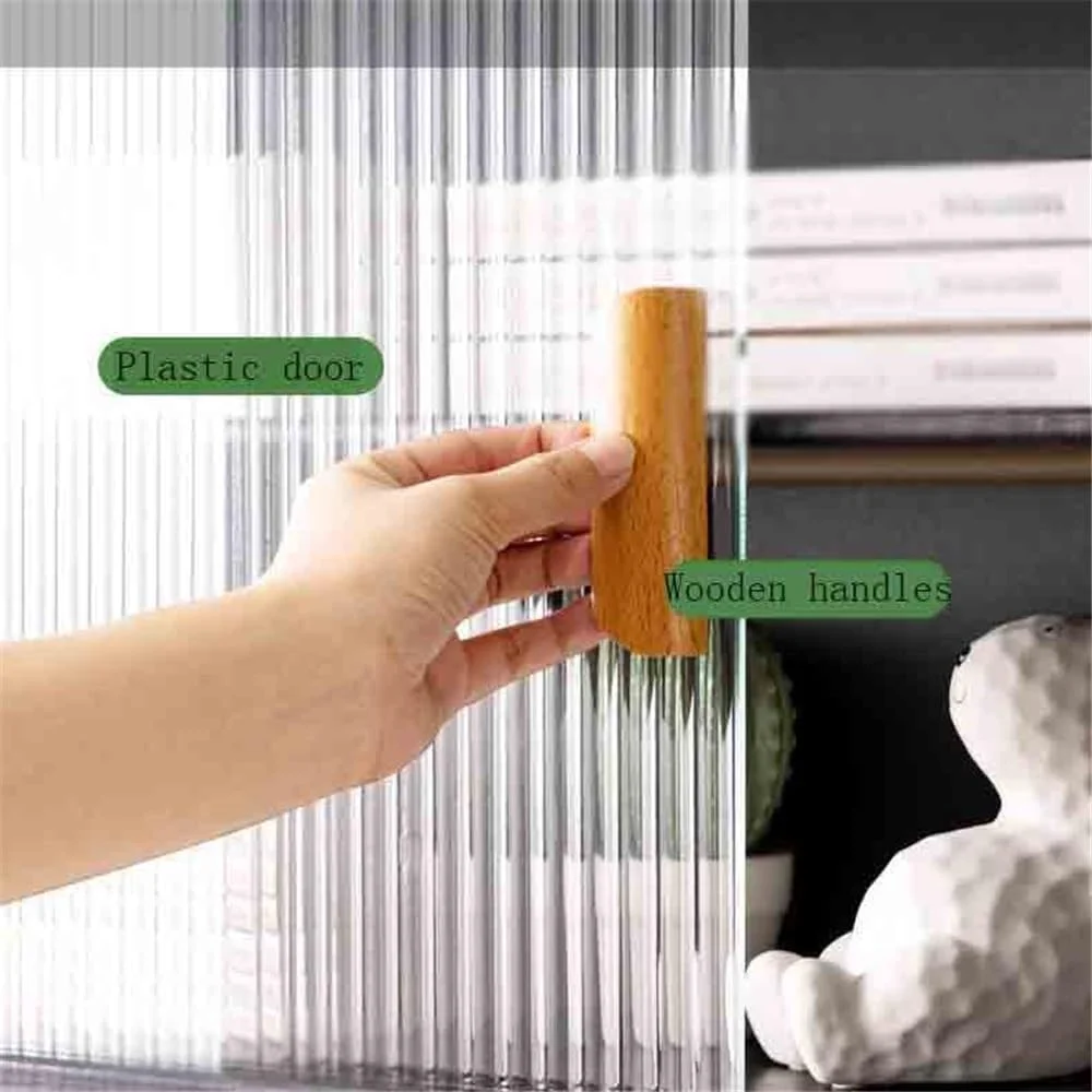 قفسه کتاب چند طبقه رومیزی، با درب کشویی پلاستیکی و جداکننده های قابل تنظیم، برای قفسه سازمان دهنده نمایش اتاق خواب دفتر کار خانگی (مشکی) قفسه کتاب چند طبقه رومیزی، با درب کشویی پلاستیکی و جداکننده های قابل تنظیم، برای قفسه سازمان دهنده نمایش اتاق خواب دفتر کار خانگی (مشکی)