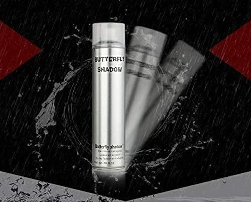 اسپری موی قوی Butterfly Shadow، 600 میلی لیتر، اسپری حالت دهنده حرفه ای، بسته 2 عددی به همراه شانه مو
