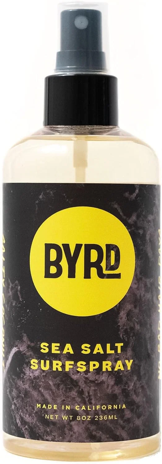 اسپری بافت دهنده مو BYRD با نمک دریا و آب نارگیل - درخشش طبیعی، کنترل وز، حجم ساحلی | بدون سولفات، بدون پارابن | 177 میلی لیتر
