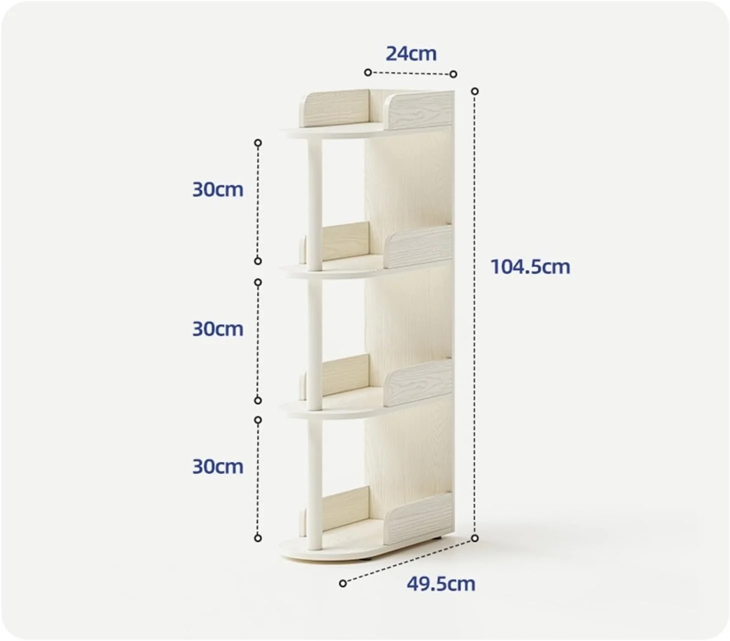 قفسه کتاب کنار مبل، قفسه باریک چوبی جامد، قفسه چند لایه برای نگهداری کتاب، کتابخانه خانگی خلاقانه اتاق نشیمن (104 سانتی متر) قفسه کتاب کنار مبل، قفسه باریک چوبی جامد، قفسه چند لایه برای نگهداری کتاب، کتابخانه خانگی خلاقانه اتاق نشیمن (104 سانتی متر)
