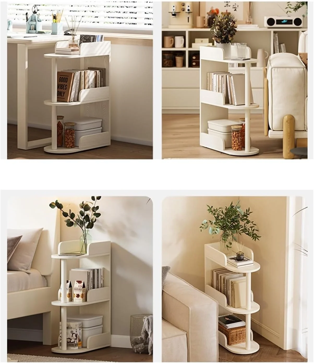 قفسه کتاب کنار مبل، قفسه باریک چوبی جامد، قفسه چند لایه برای نگهداری کتاب، کتابخانه خانگی خلاقانه اتاق نشیمن (104 سانتی متر) قفسه کتاب کنار مبل، قفسه باریک چوبی جامد، قفسه چند لایه برای نگهداری کتاب، کتابخانه خانگی خلاقانه اتاق نشیمن (104 سانتی متر)