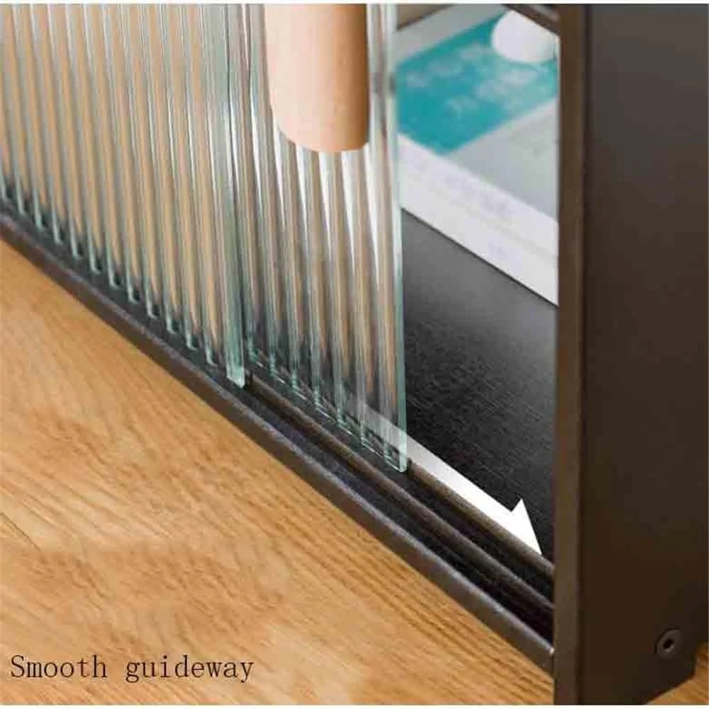 قفسه کتاب رومیزی بامبو مشکی با درب کشویی پلاستیکی، مناسب برای دفتر کار خانگی، قفسه سازمان دهنده چند منظوره قفسه کتاب رومیزی بامبو مشکی با درب کشویی پلاستیکی، مناسب برای دفتر کار خانگی، قفسه سازمان دهنده چند منظوره