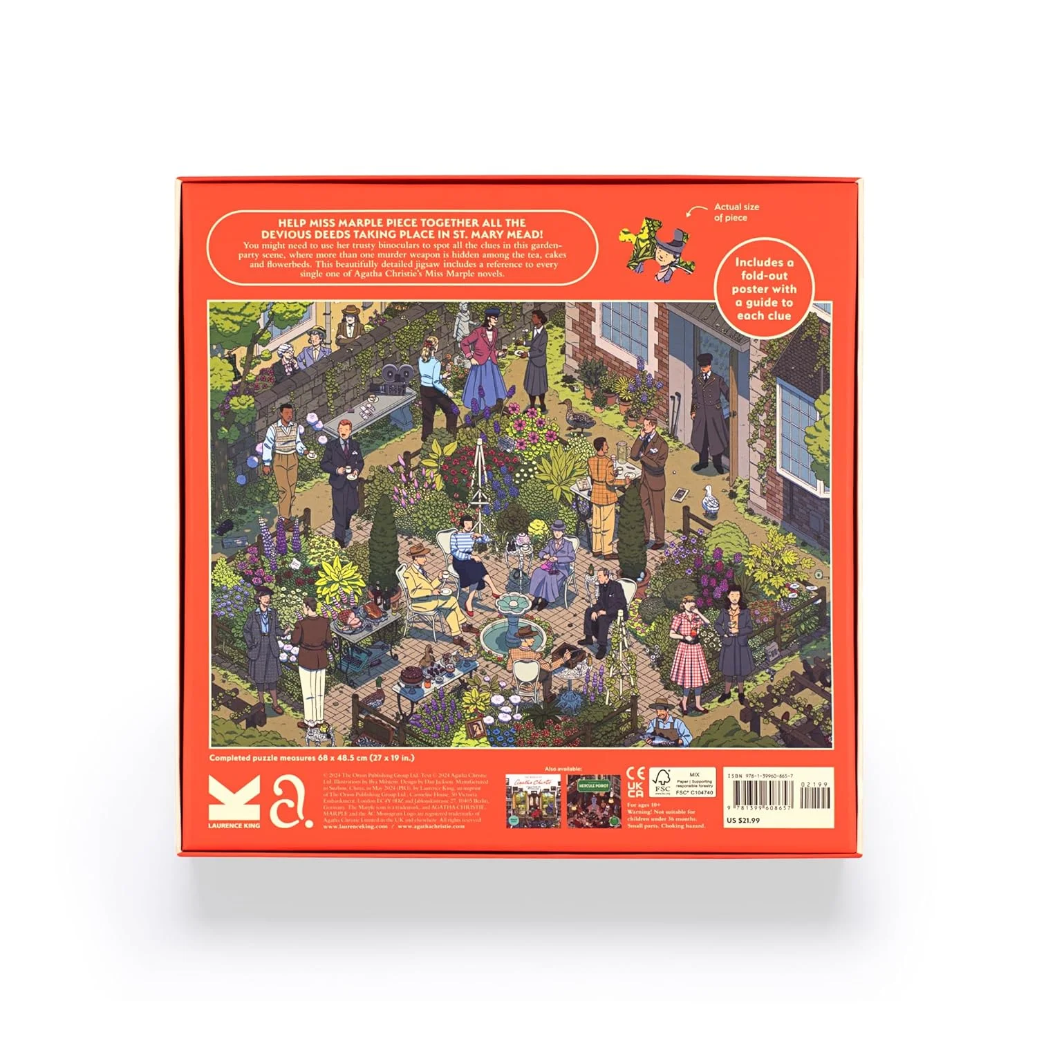 پازل 1000 تکه دنیای دوشیزه مارپل لارنس کینگ: پازل اره منبت کاری 1000 تکه