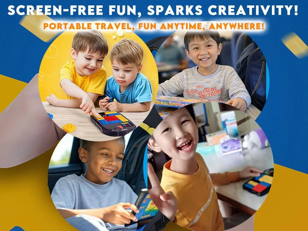 بازی های سوپر اسلاید، بازی های پازل - با بیش از 500 مرحله، بازی های فکری الکترونیکی - اسباب بازی های فیجت مسافرتی، بازی های یادگیری STEM، پازل های فکری سرگرم کننده برای تمام سنین (V2.0)